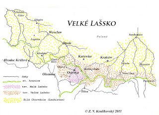 Mapa nebo ilustrace Velkého Lašska